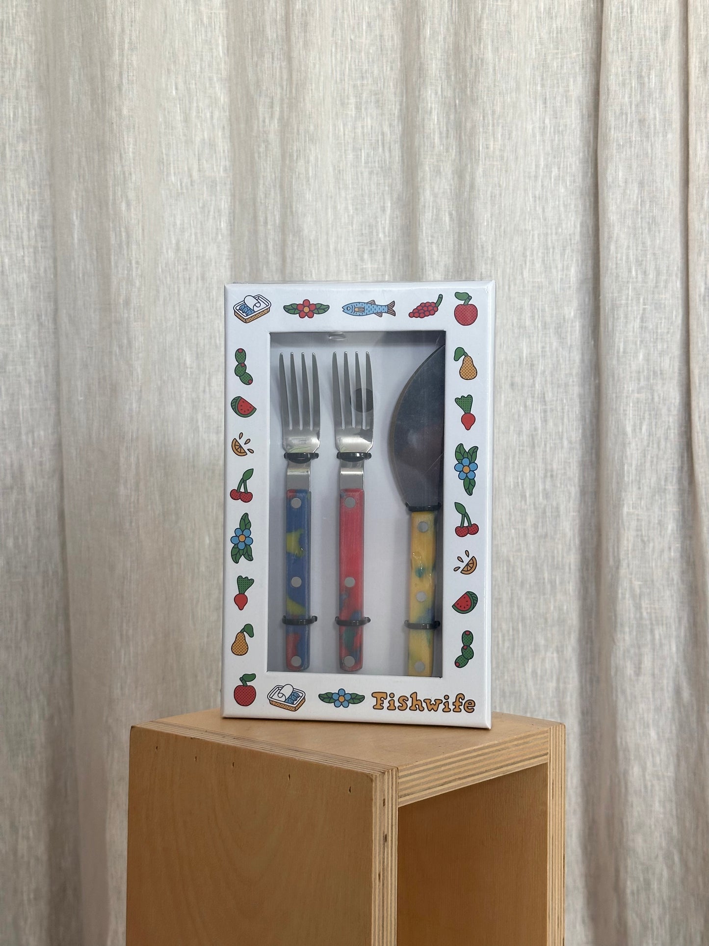 Tinned Fish Fork + Knife Set