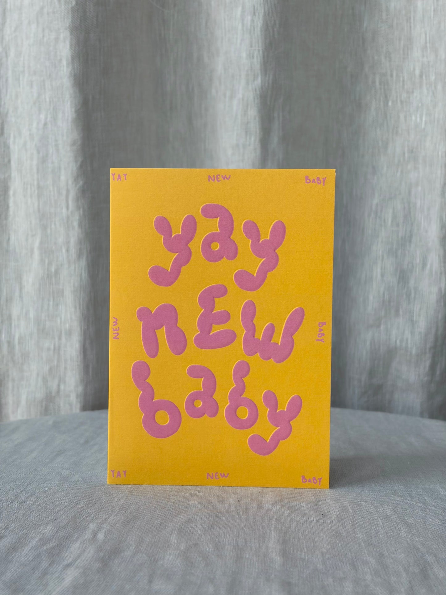 Yay New Baby Greeting Card