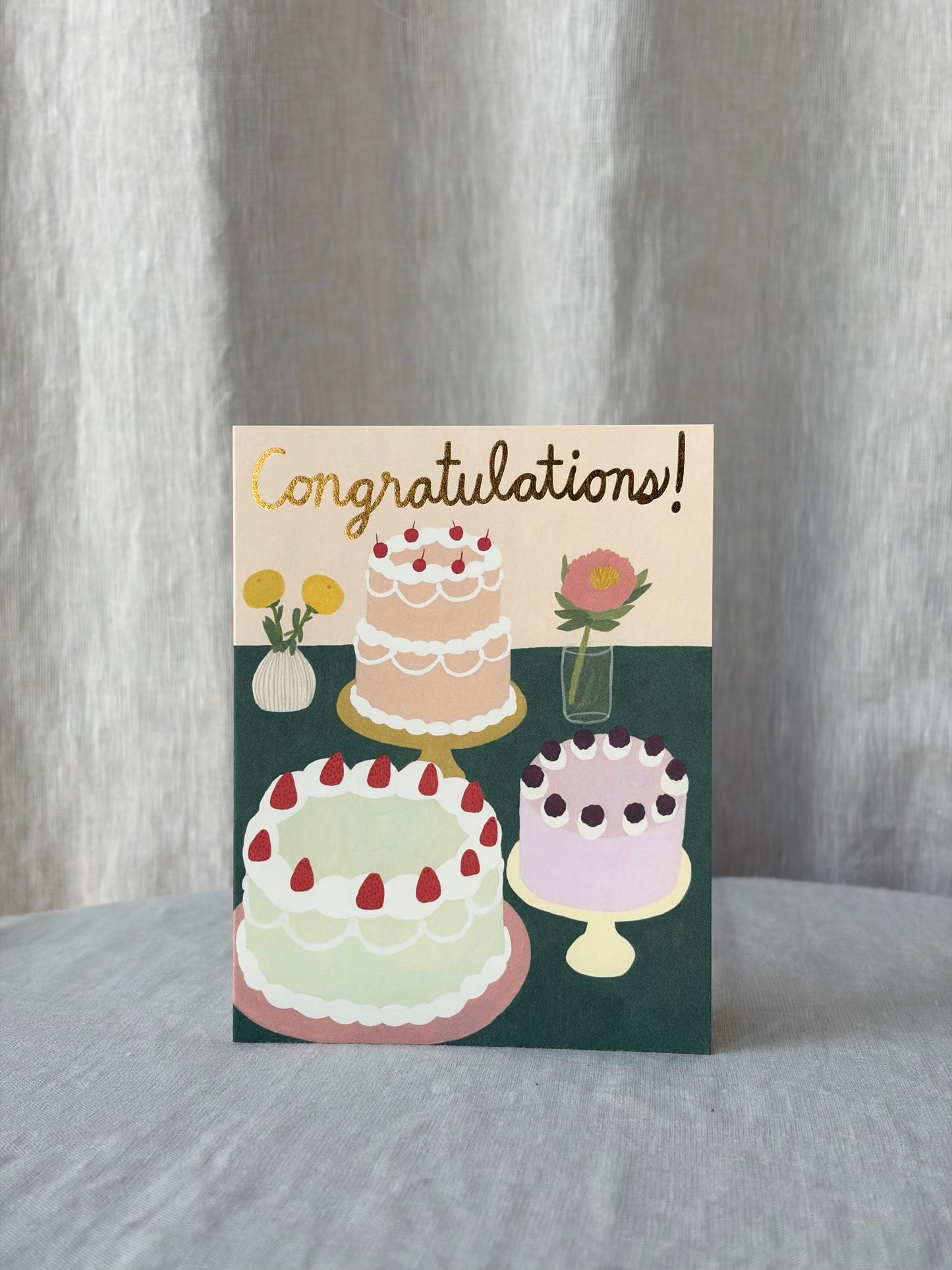 Cake Celebration Congratulations Greeting Card