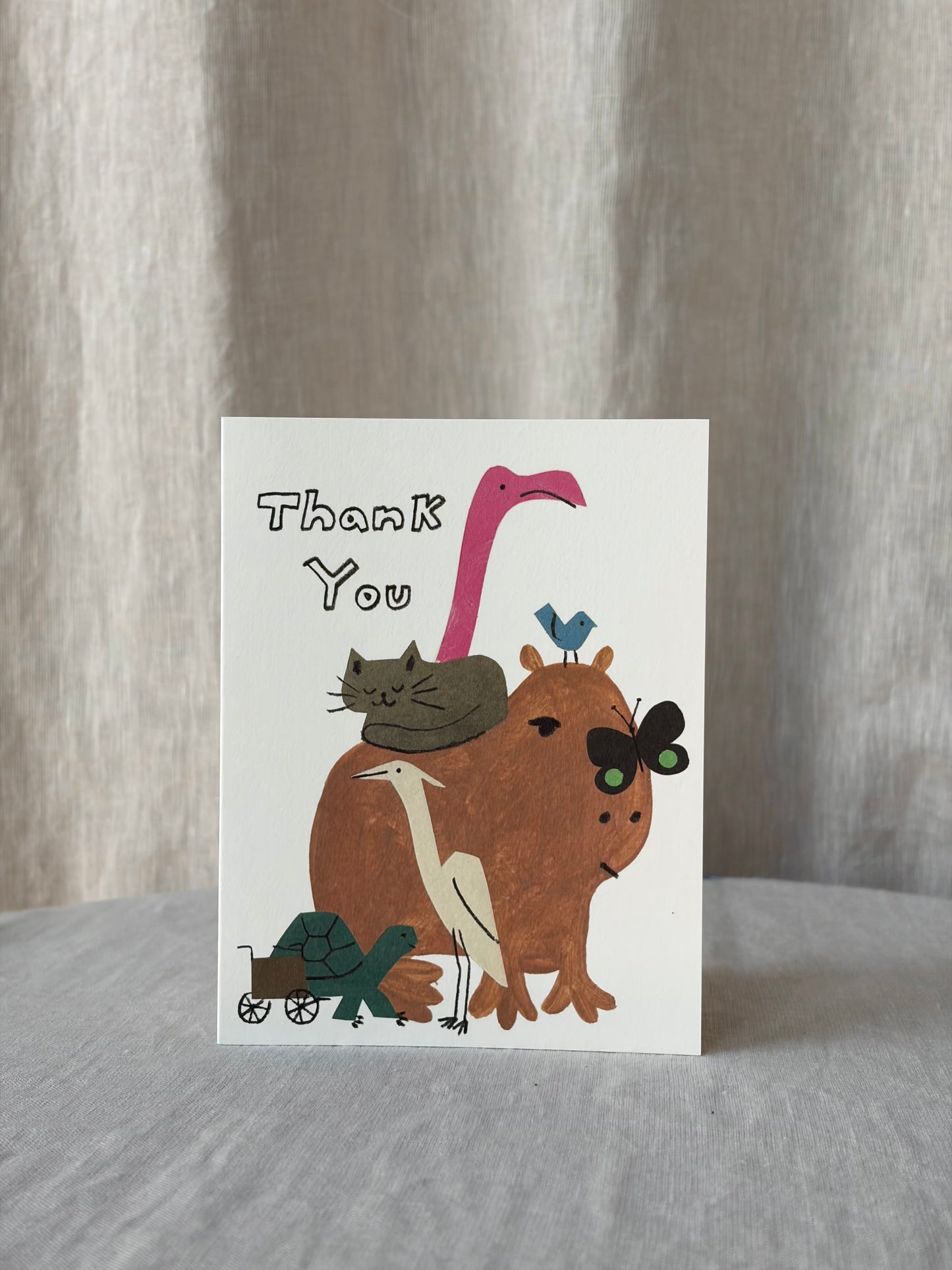 Capybara Friend Card