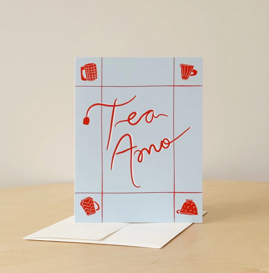 Tea Amo Greeting Card