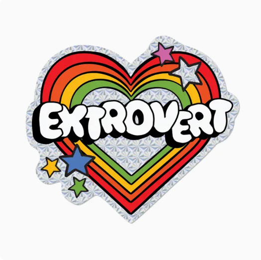 Extrovert Sticker