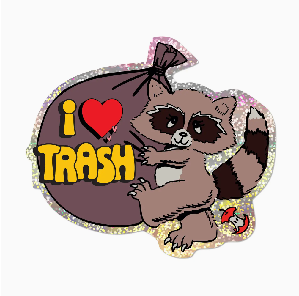 I Love Trash Sticker