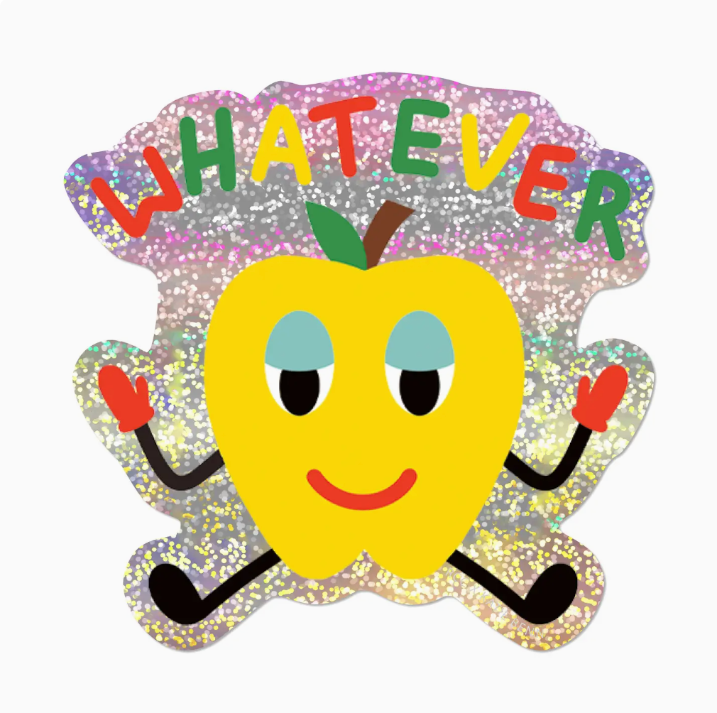 Whatever Apple Sticker
