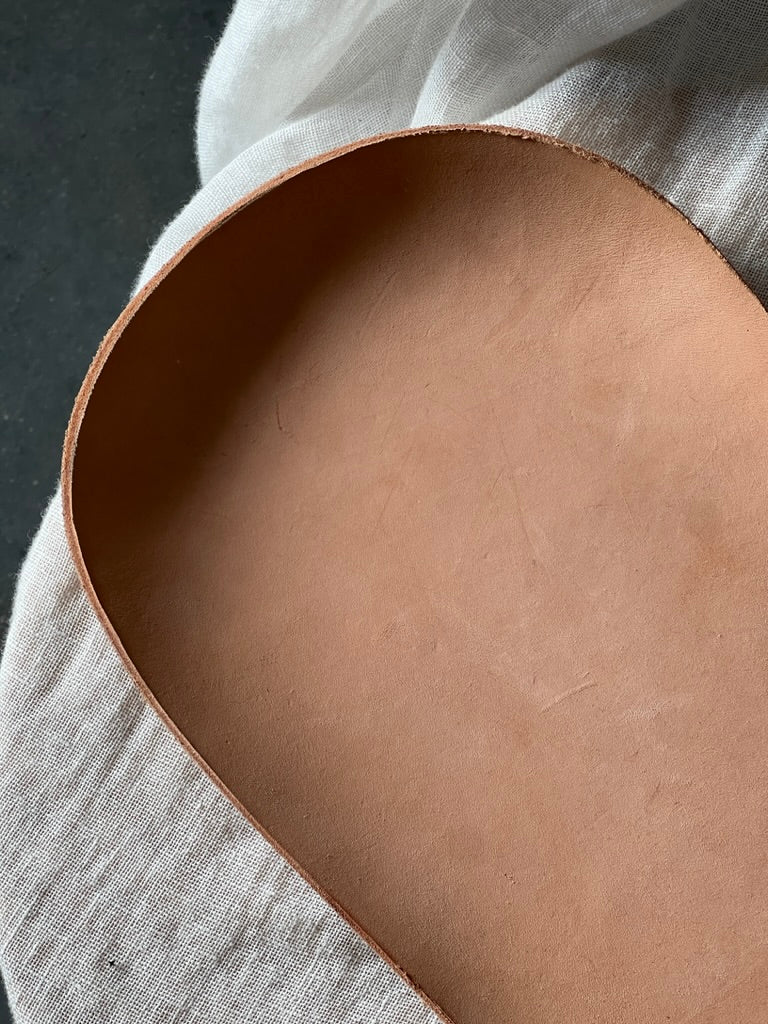 Leather Asymmetrical Valet Tray