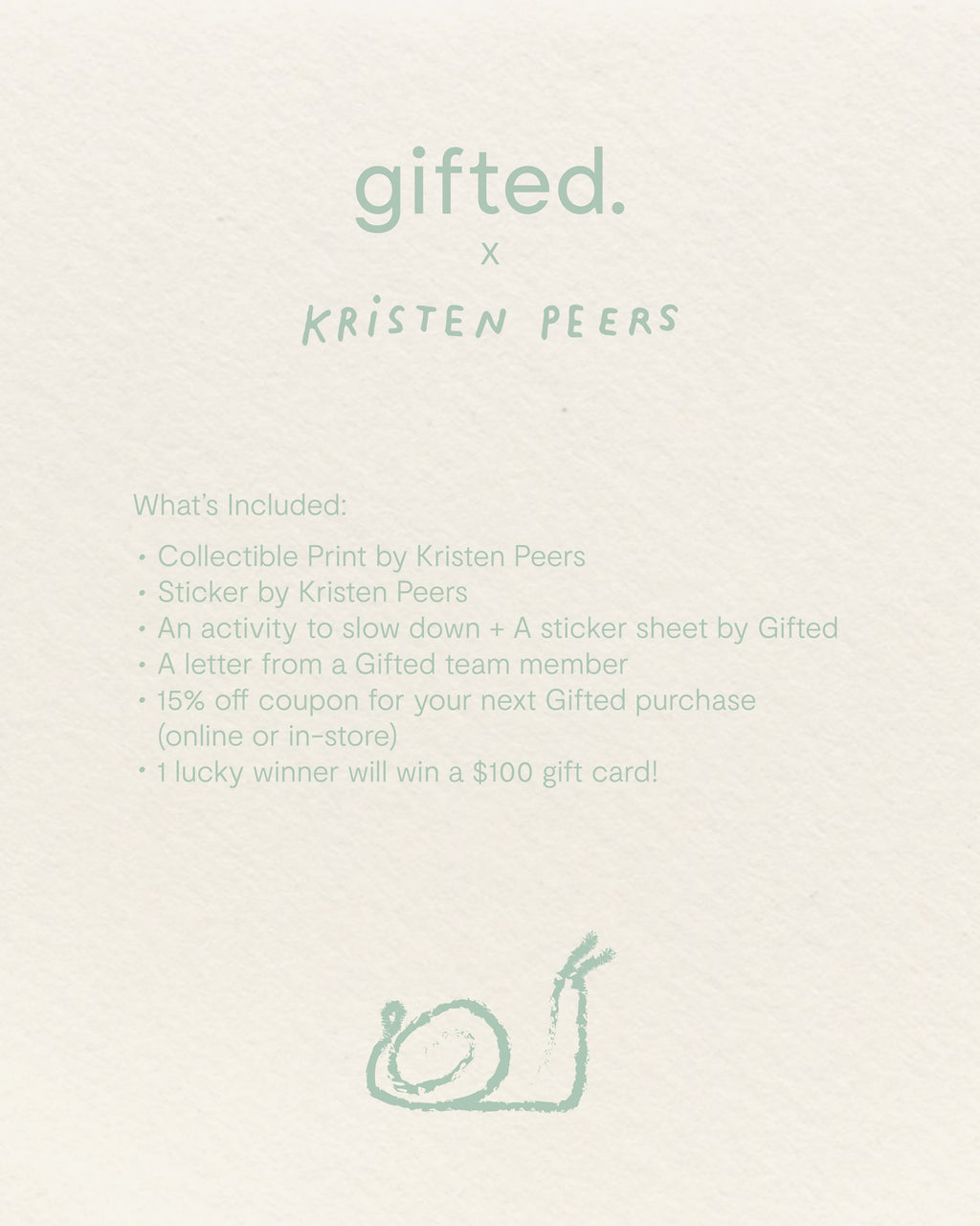 Quarter 1 Snail Mail - Gifted x Kristen Peers