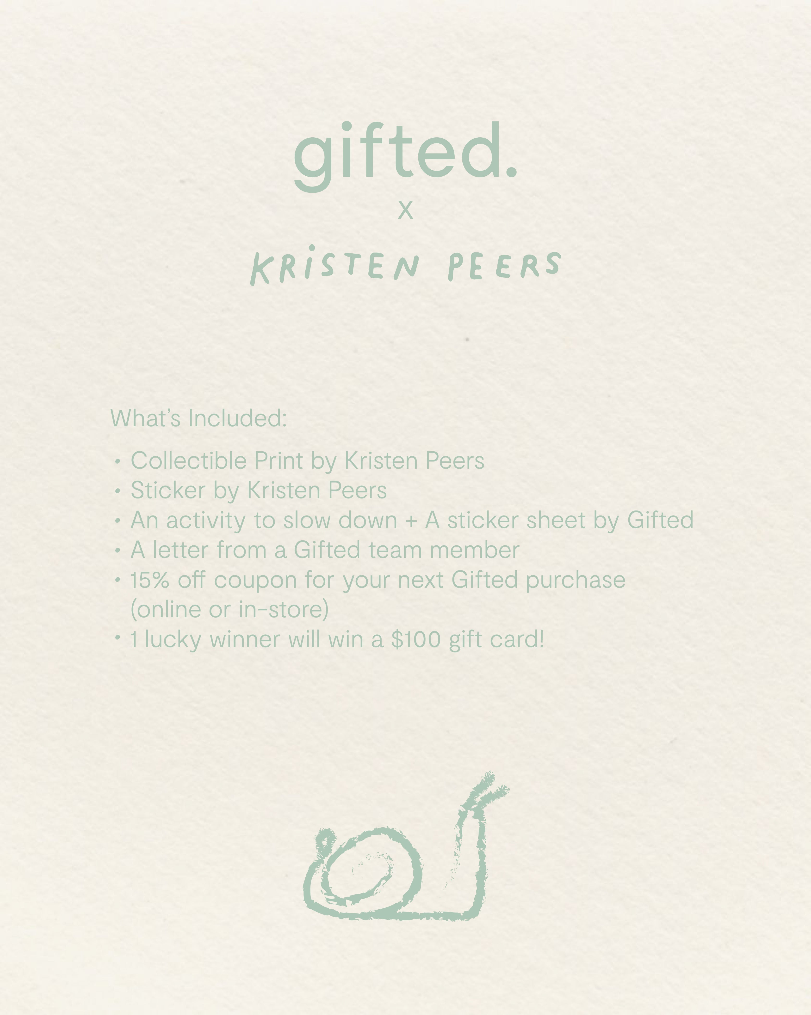 Quarter 1 Snail Mail - Gifted x Kristen Peers