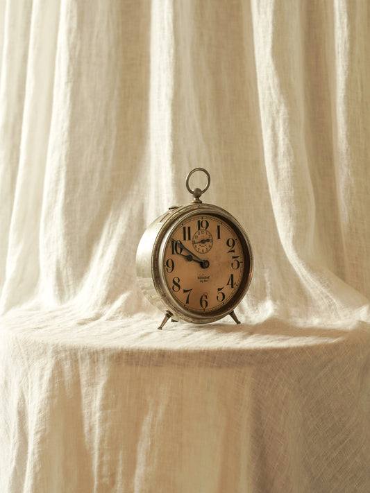 Antique 1920's Big Ben Chrome Alarm Clock