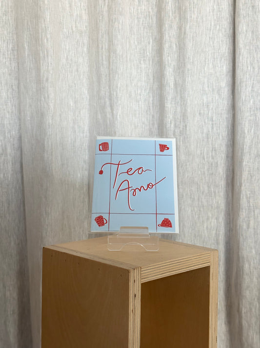 Tea Amo Greeting Card