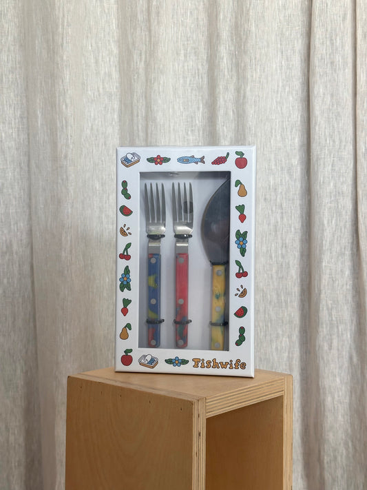 Tinned Fish Fork + Knife Set