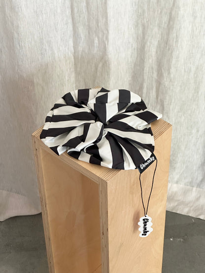 Silk Scrunchie in Large Stripes