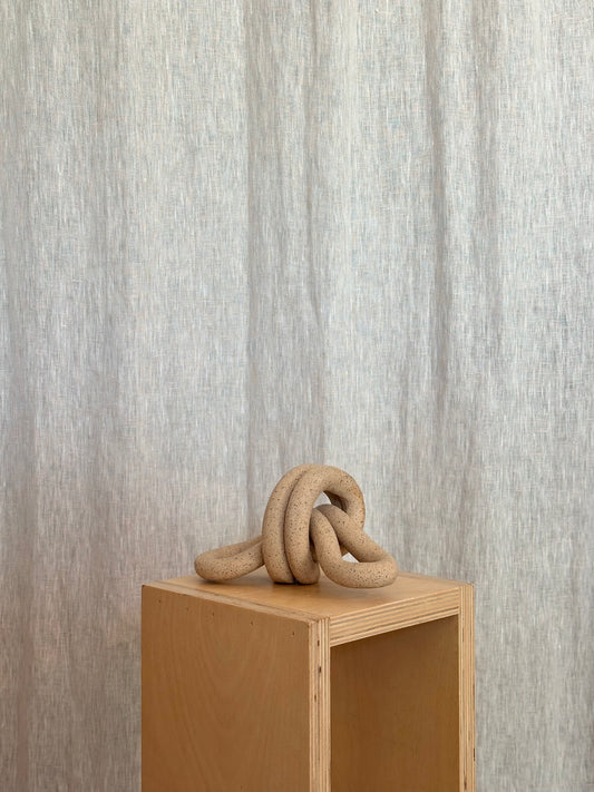 Double Loop Knot - Raw Speckled