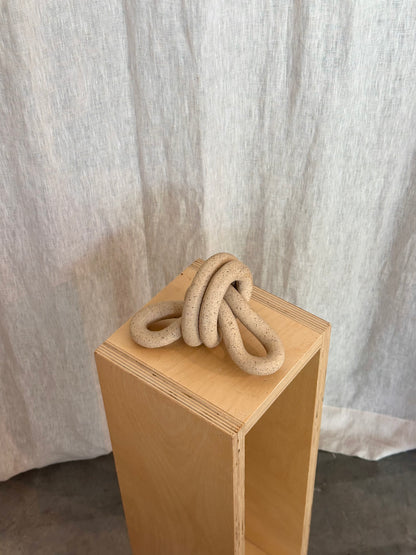 Double Loop Knot - Raw Speckled