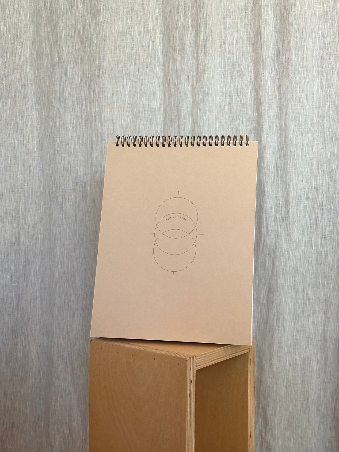 Tan Weekly Intentions - Notebook