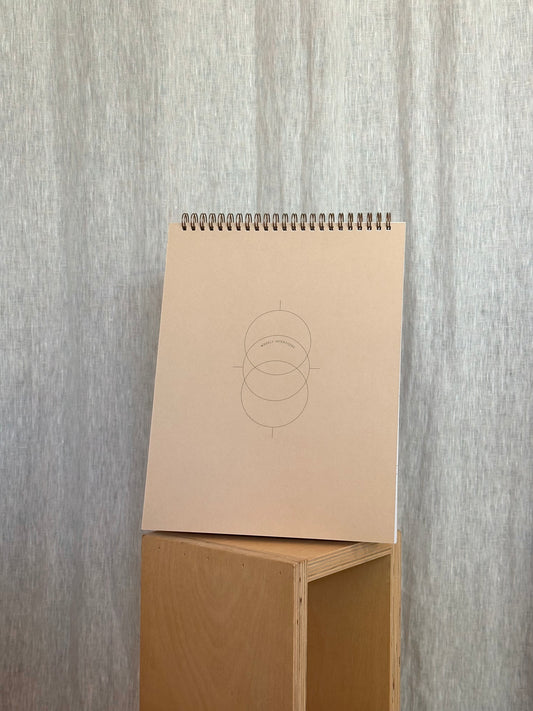 Tan Weekly Intentions - Notebook
