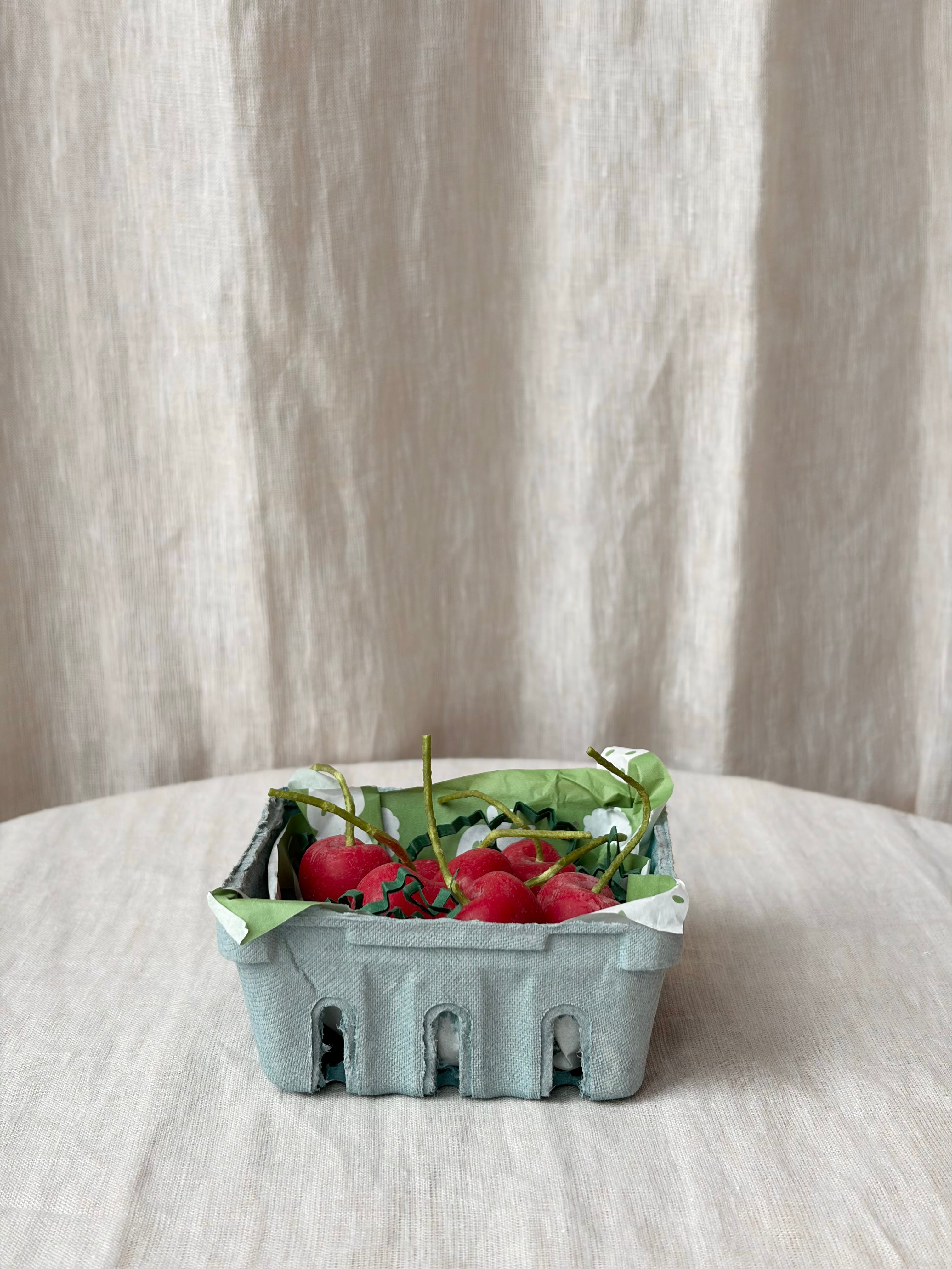 Cherry Beeswax Birthday Candles