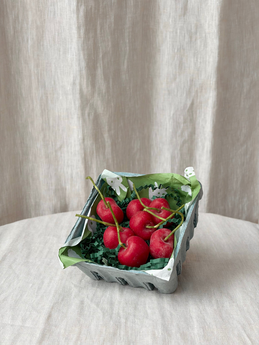 Cherry Beeswax Birthday Candles