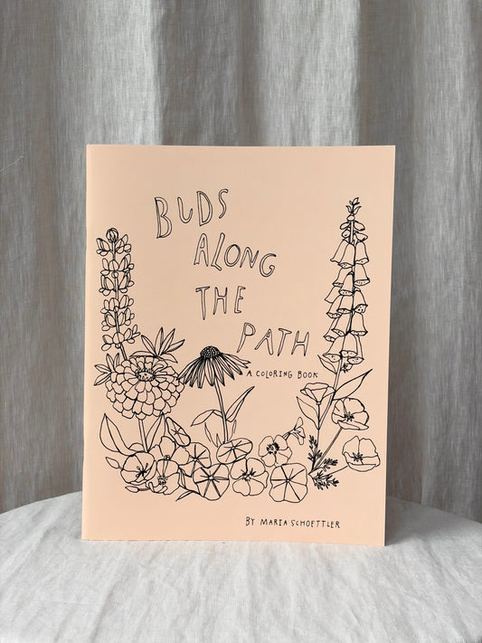 Buds Along the Path Coloring Book