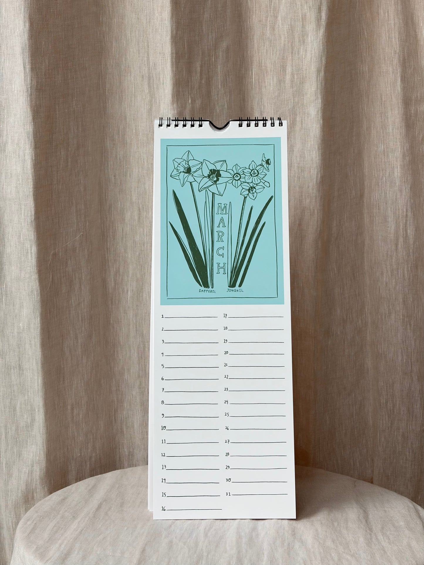 Perennial Birth Month Flower Calendar