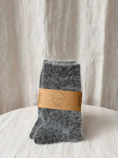 Fluffy Angora Socks
