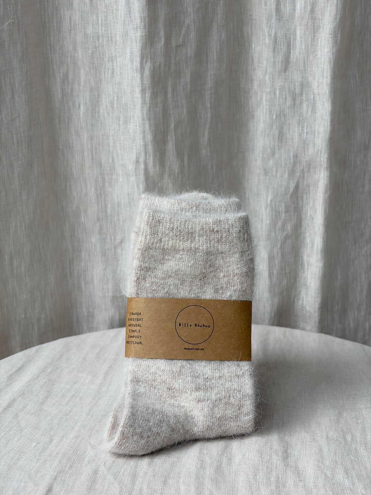 Fluffy Angora Socks