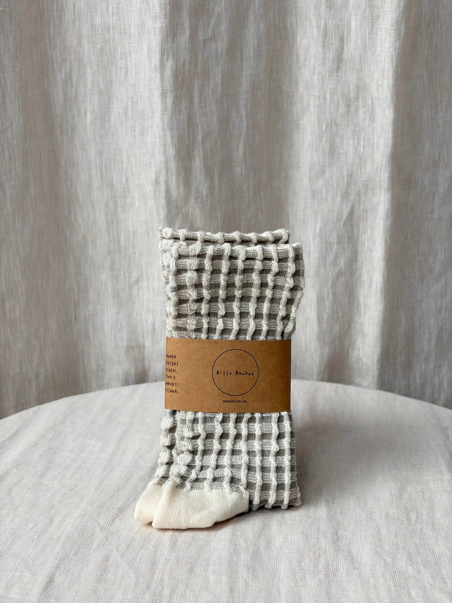 Gingham Waffle Socks