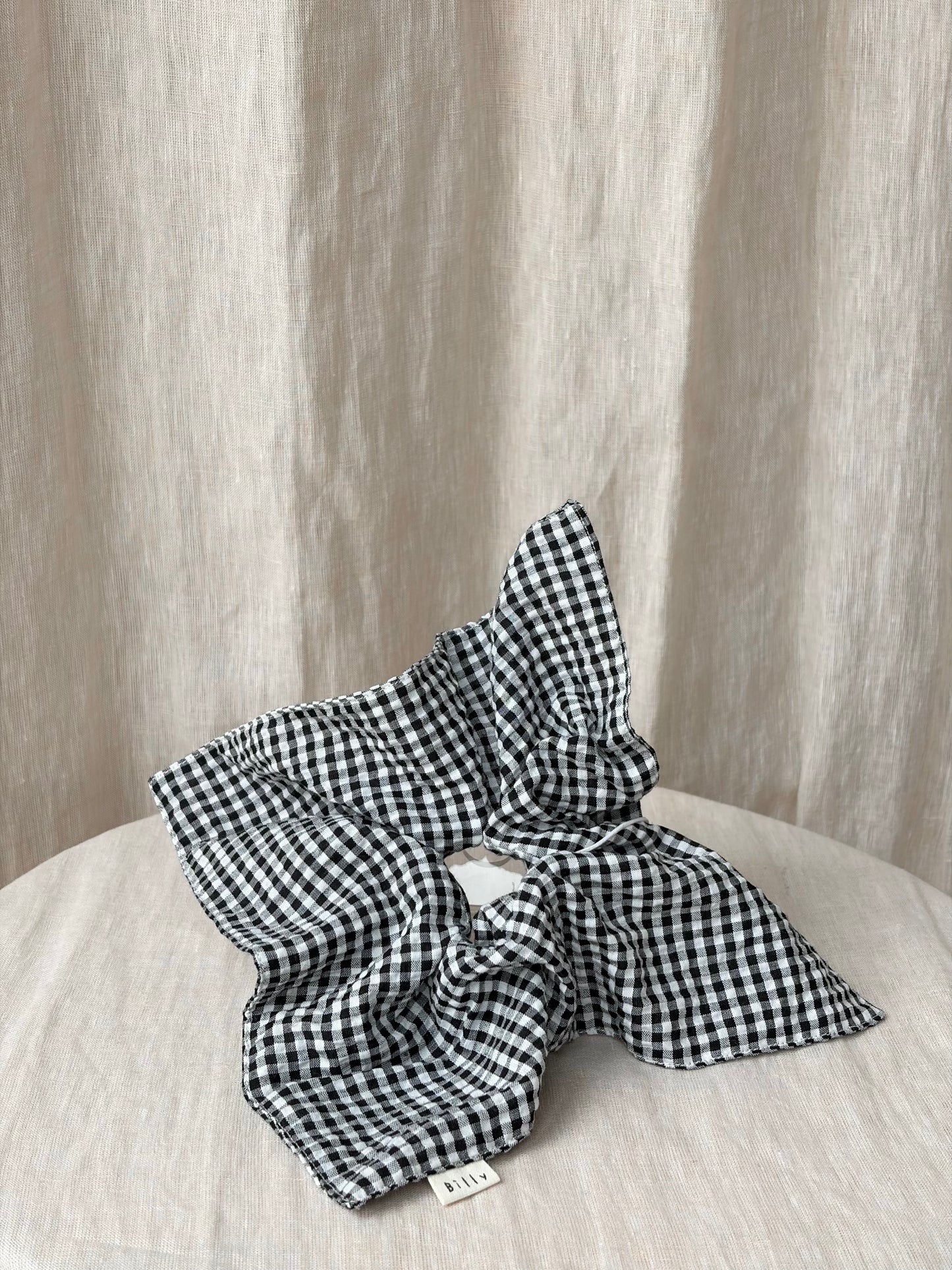 Mini Gingham Diamond Scrunchies