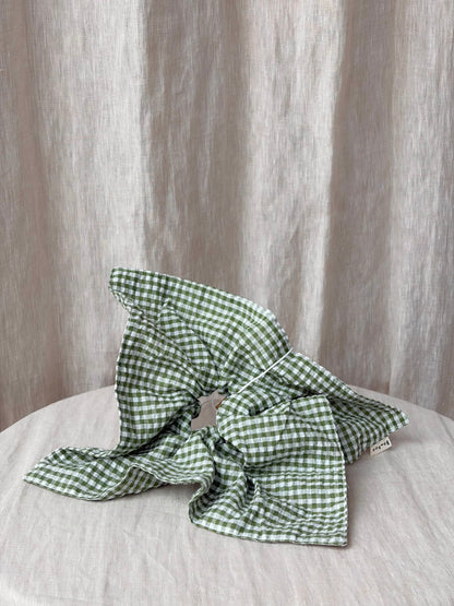 Mini Gingham Diamond Scrunchies
