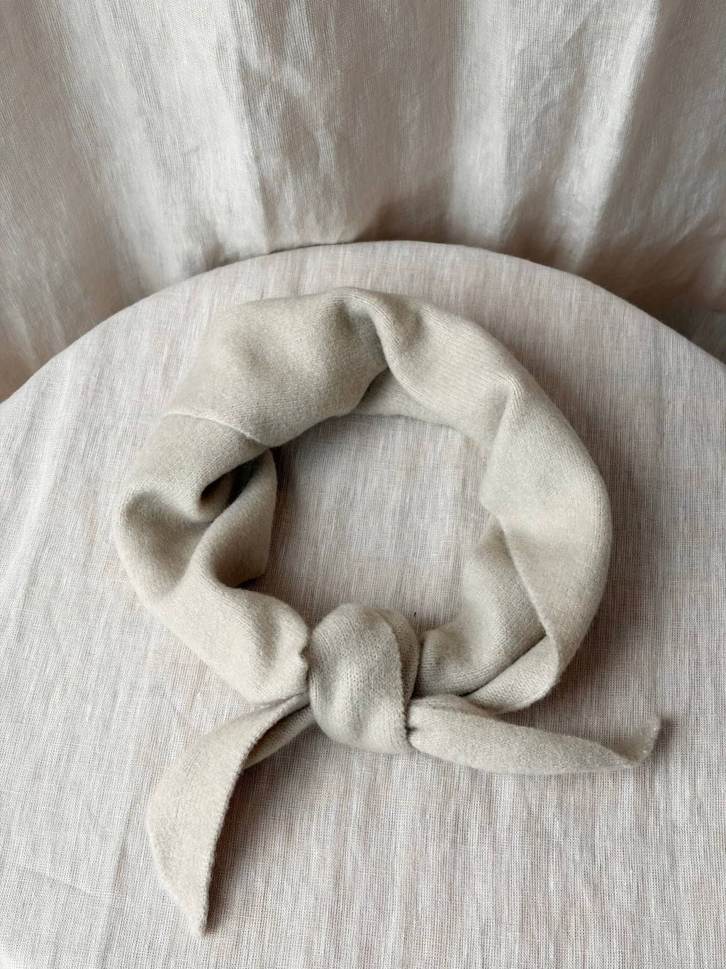 Fuzzy Wool Cravat Scarf