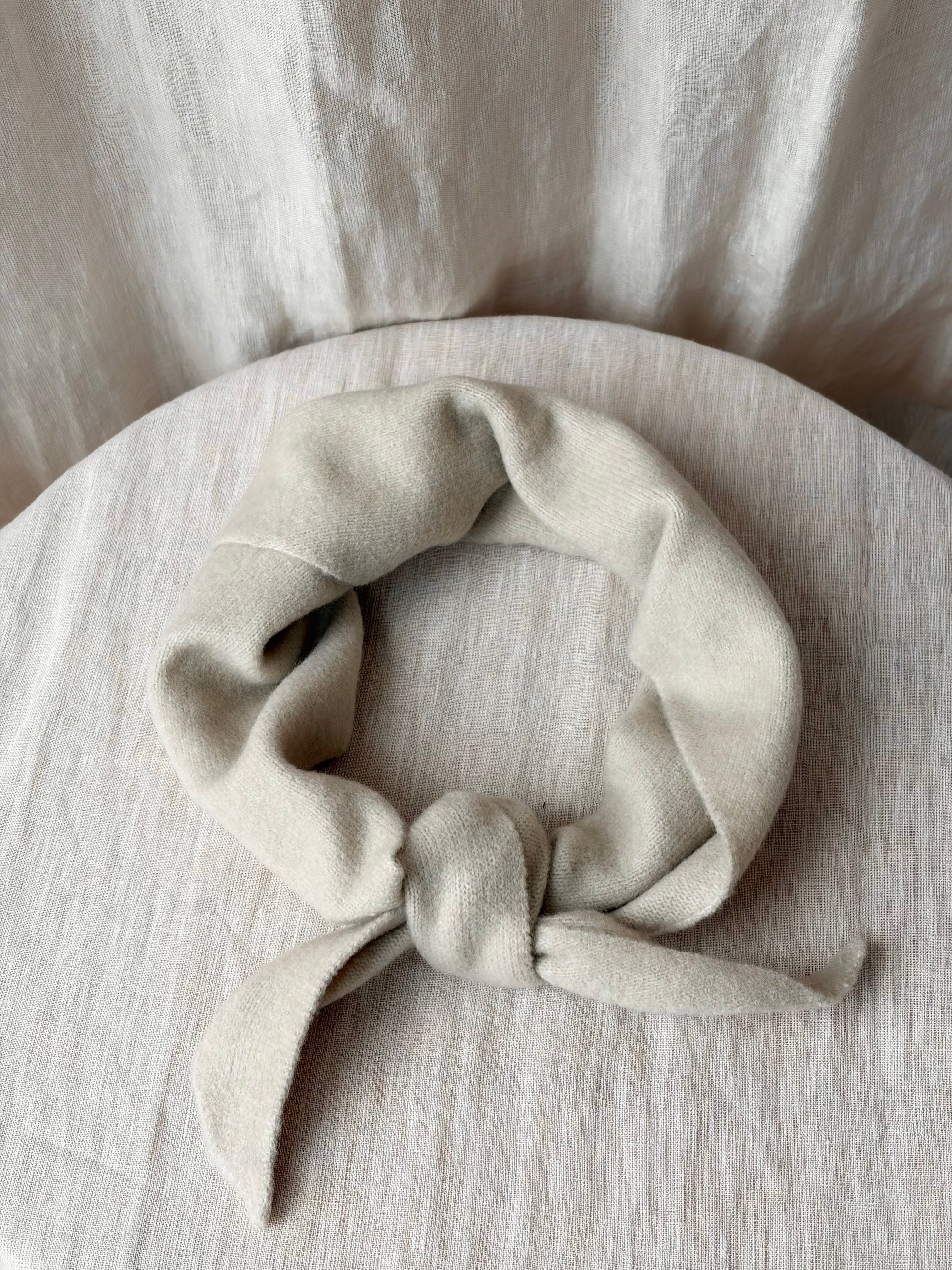 Fuzzy Wool Cravat Scarf