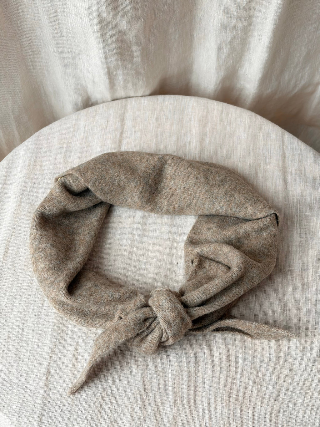 Fuzzy Wool Cravat Scarf