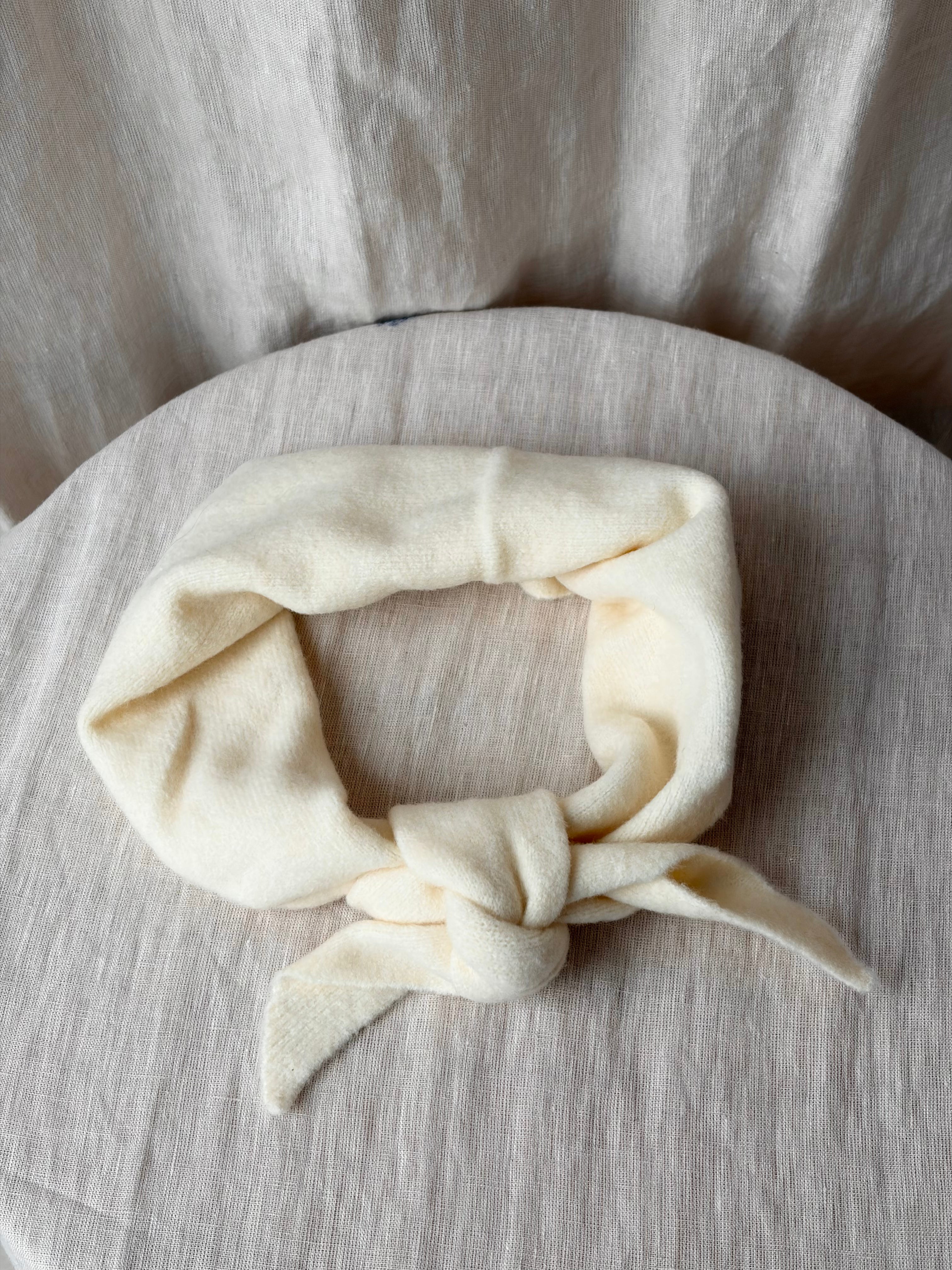 Fuzzy Wool Cravat Scarf