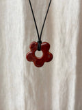 Daisy Pendant - Red