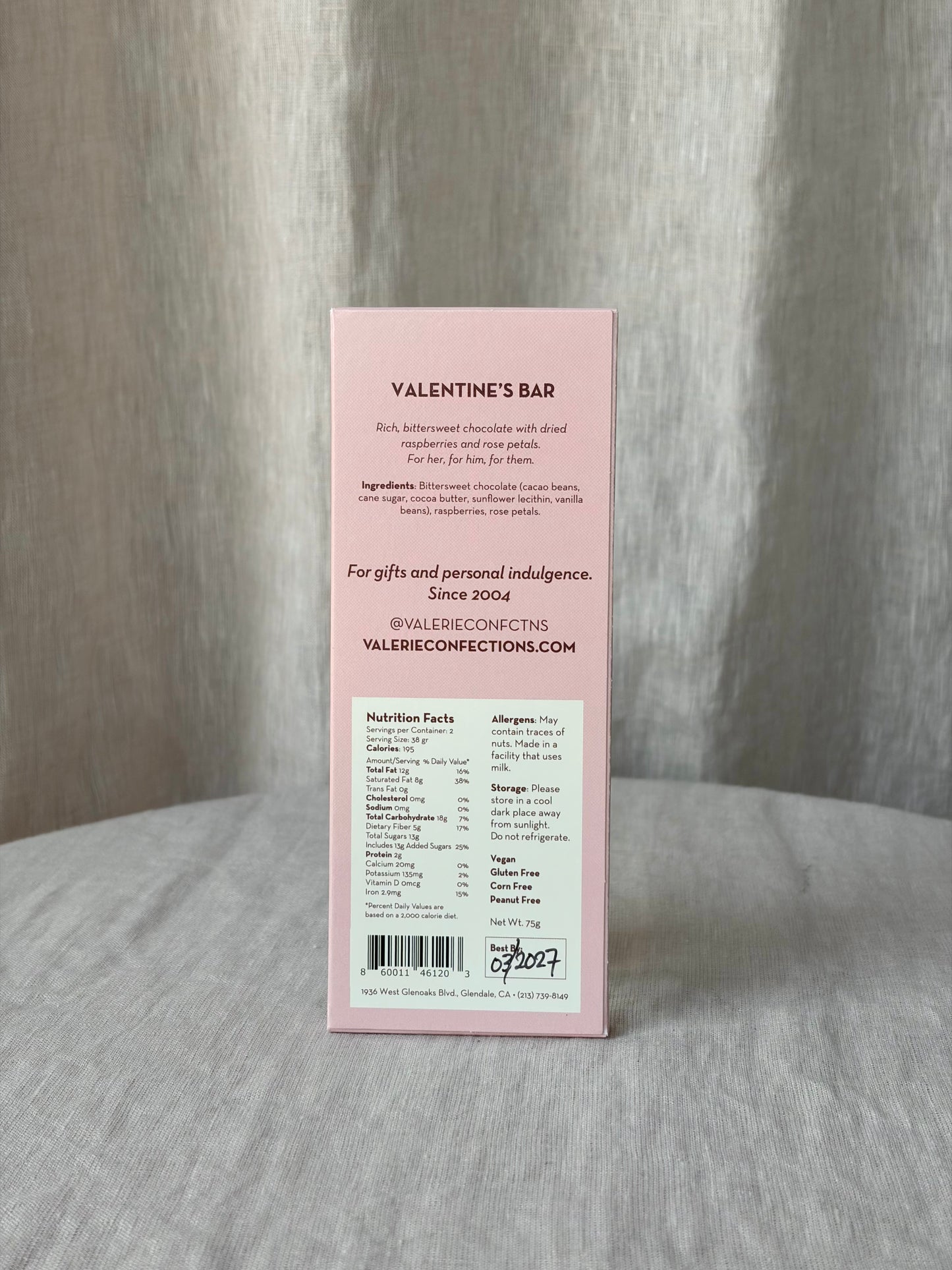 Valentine's Day 61% Bittersweet Chocolate Bar