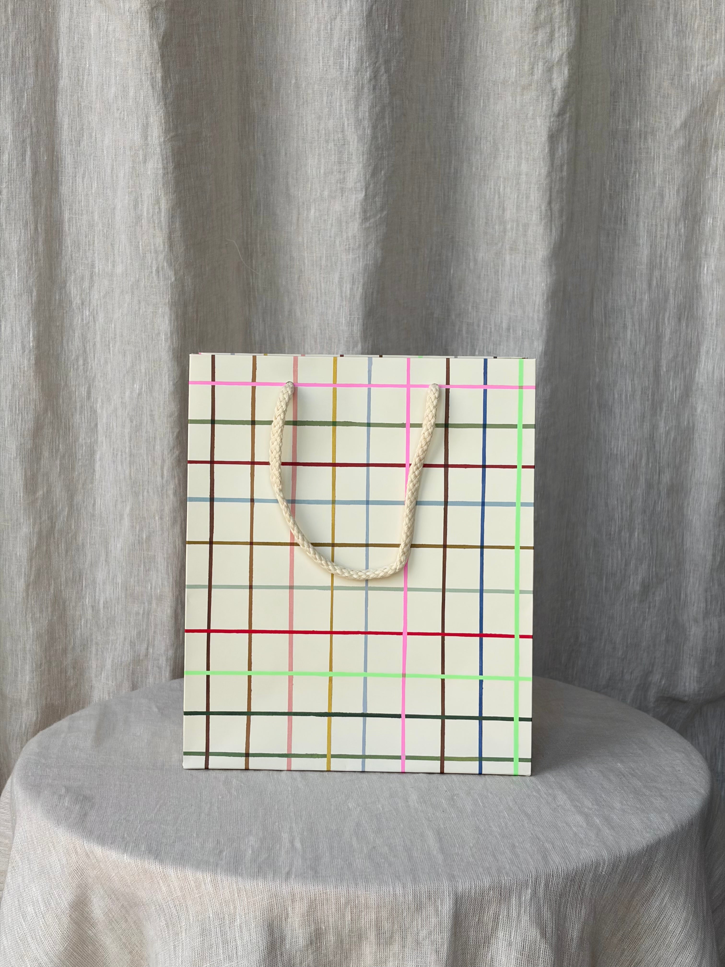 Color Grid Gift bag - Medium