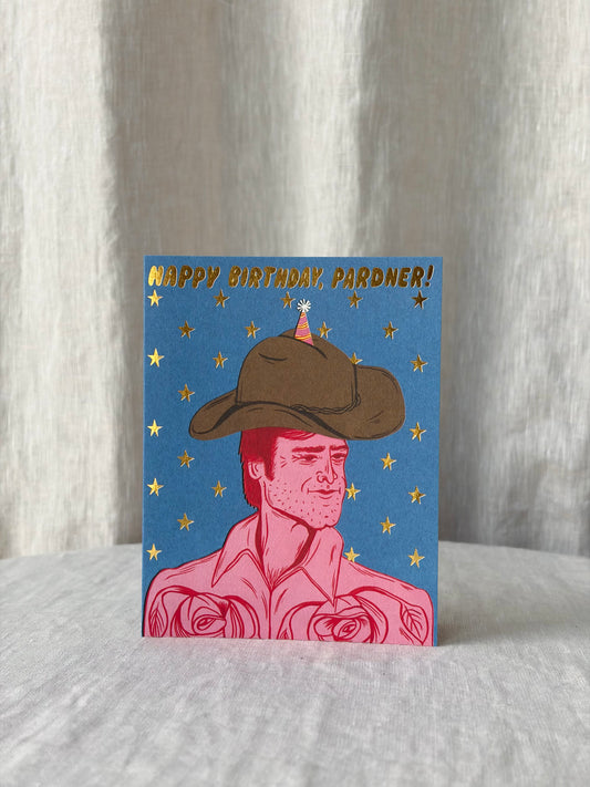 Birthday Pardner Greeting Card