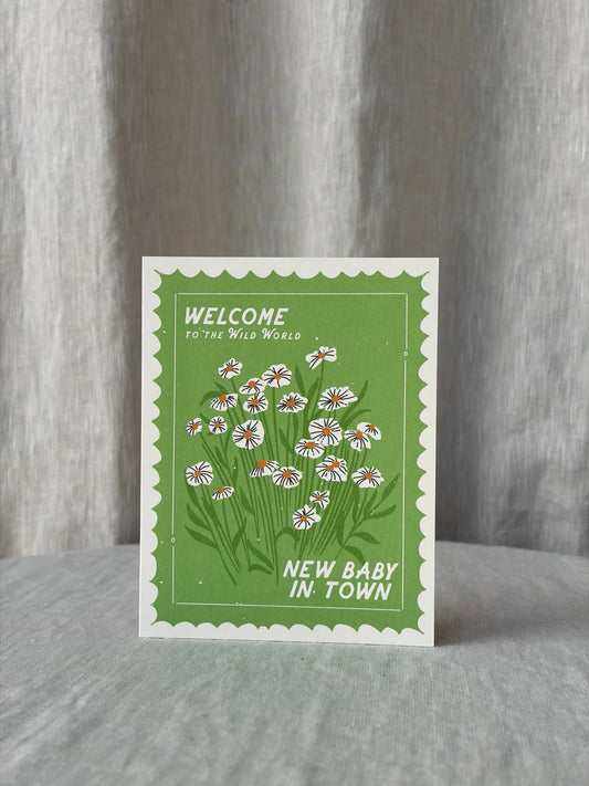 Wild World Baby Greeting Card