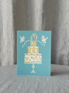 Love Cake Wedding Greeting Card