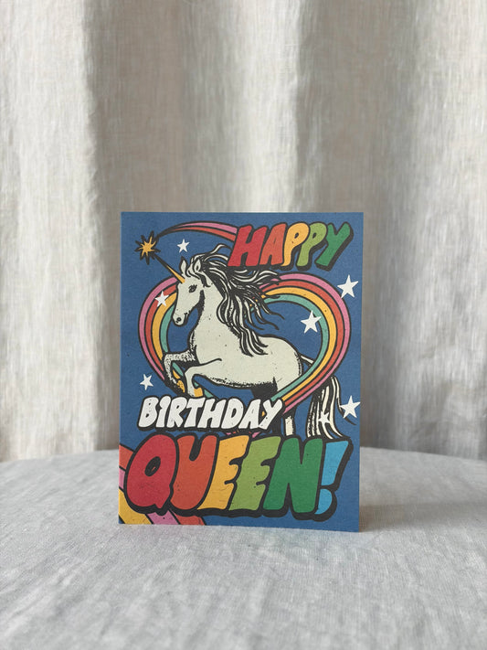 Unicorn Queen Greeting Card