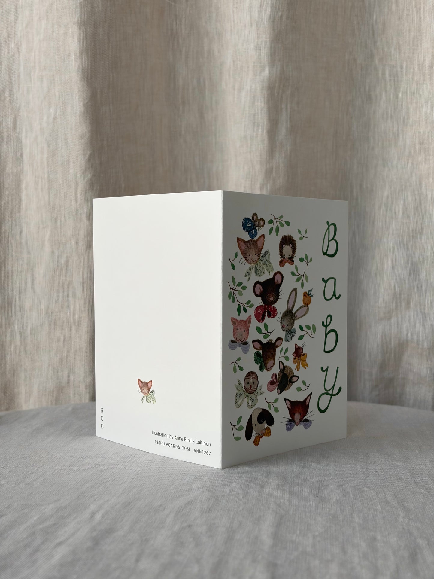 Pink Noses Baby Greeting Card