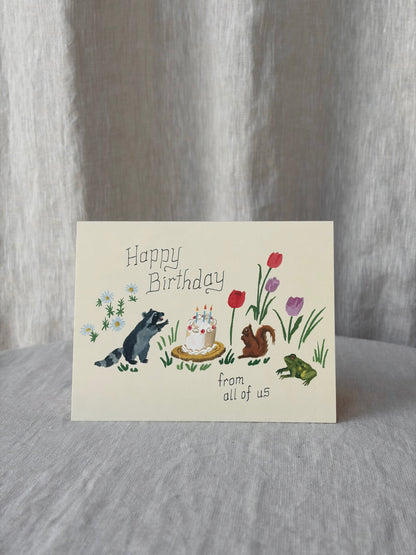 Birthday Critters Greeting Card