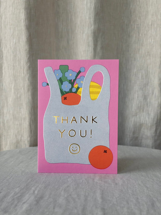 Thank You Shopping Bag Greeting Card