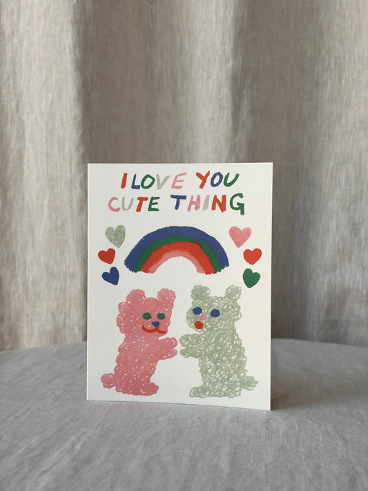 Cute Thing Love Card