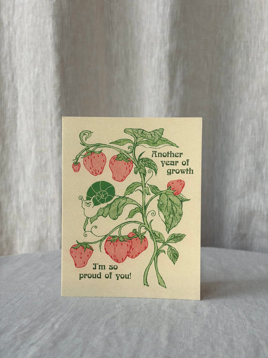 Another Year of Growth Greeting Card