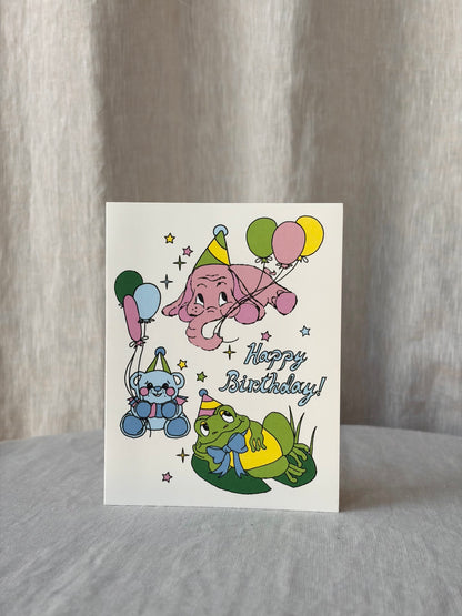 Birthday Animals Greeting Card