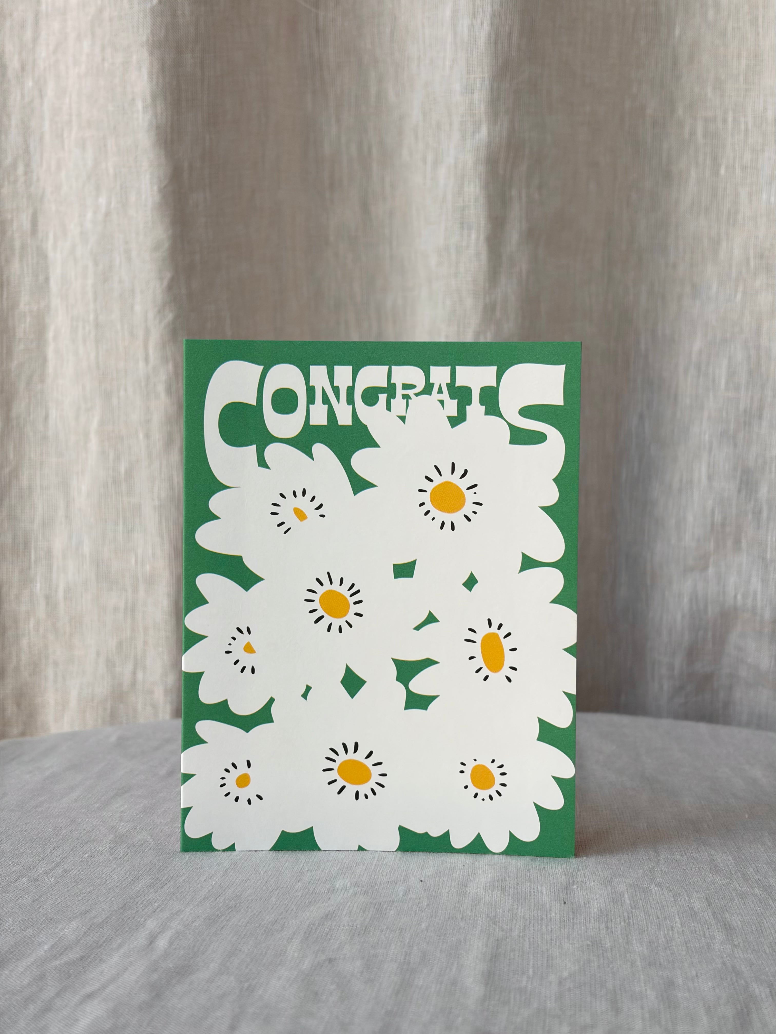 Congrats Poppies Greeting Card