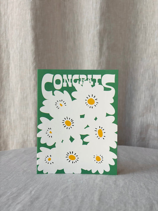 Congrats Poppies Greeting Card