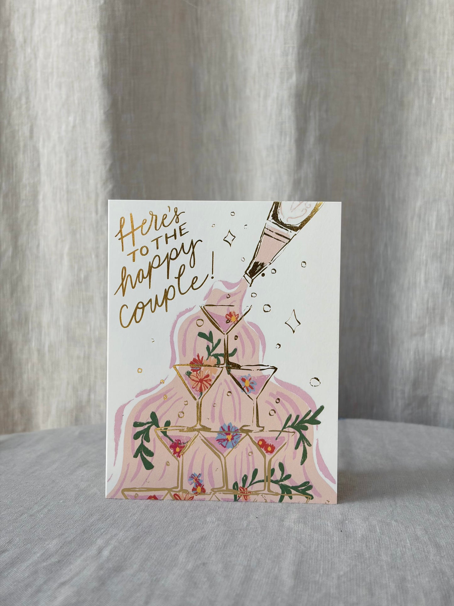 Here's to the Happy Couple Greeting Card