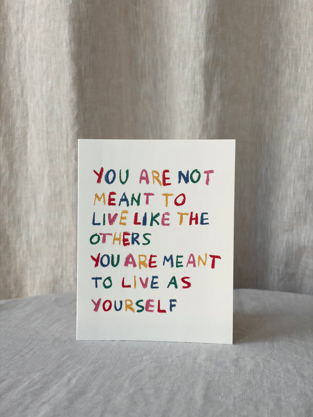 Be Yourself Encouragement Card