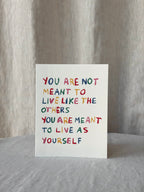 Be Yourself Encouragement Card
